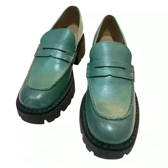 Free People Lyra Lug Sole Loafers Women EU 39.5 US 9-9.5 - Picture 2 of 14